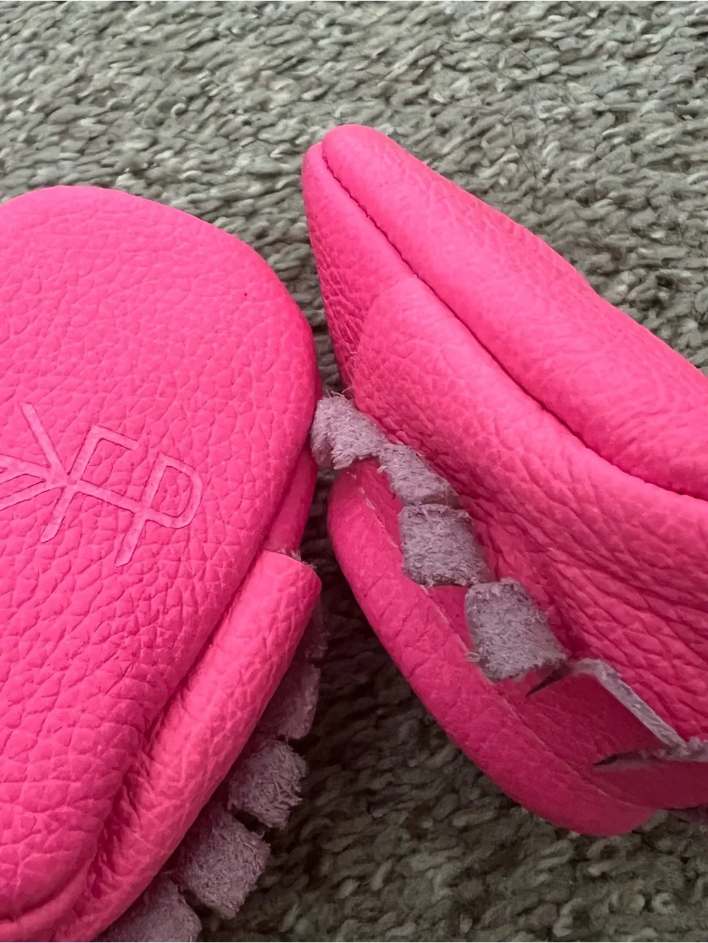 Freshly Picked Hot Pink Fringe Leather Moccasins Size 1
